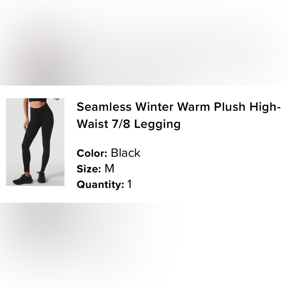 NWT Alo seamless winter warm plush leggings
